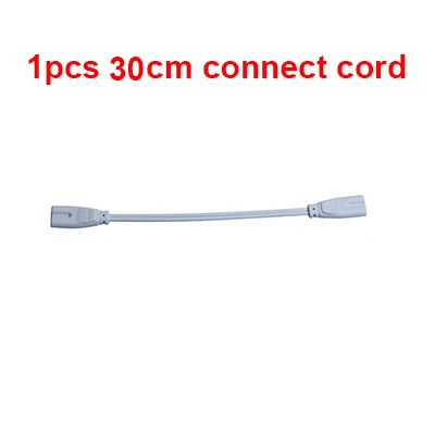 30cm Connect Cord Светодиодный светильник T5, 220 В, 230 В, 240 в, Флуоресцентный светильник из ПВХ пластика, 30 см, 6 Вт, светодиодный светильник на стену, Теплый Холодный белый - Испускаемый цвет: 30cm Connect Cord