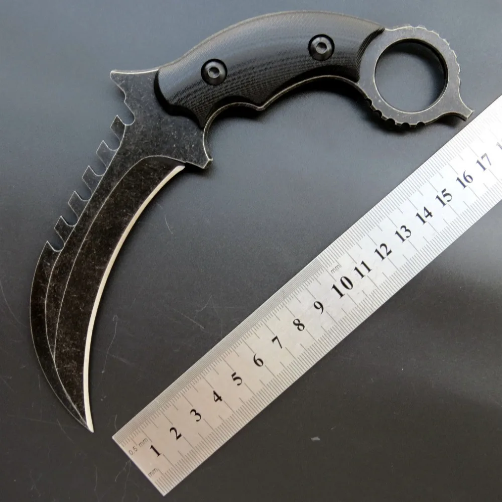 Eafengrow C1696 охотничий нож Karambit, инструменты для выживания, нож с фиксированным лезвием CS GO, тактический боевой походный ручной инструмент