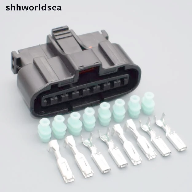 

shhworldsea 3.0mm KET 8pin auto plastic wiring harness cable connector MG640549-5 with clip MG630552-7