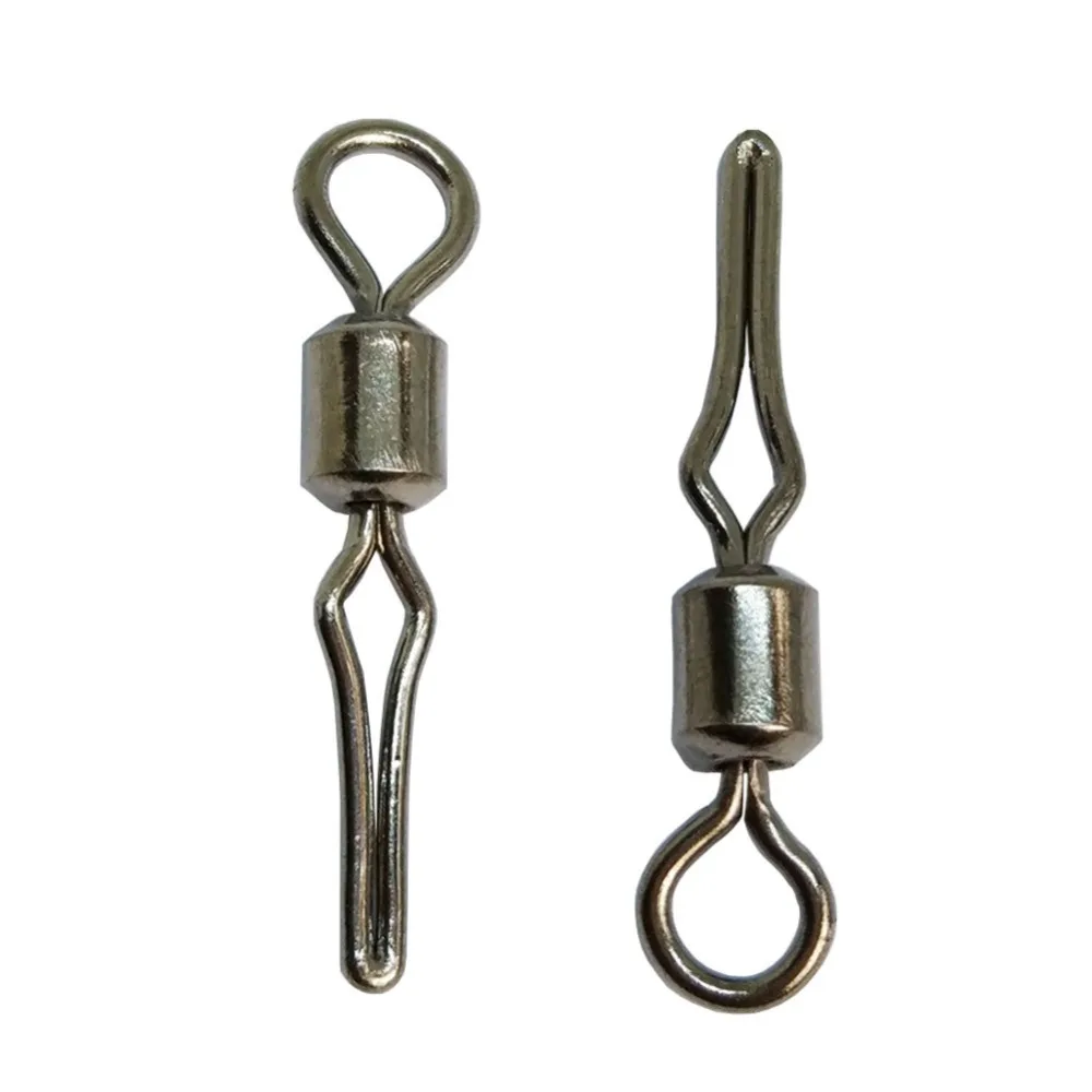 

F2037 500pieces/lot Swivel with side line clip fishing tackle fishhooks fishing connector fishing swivels with snap pesca