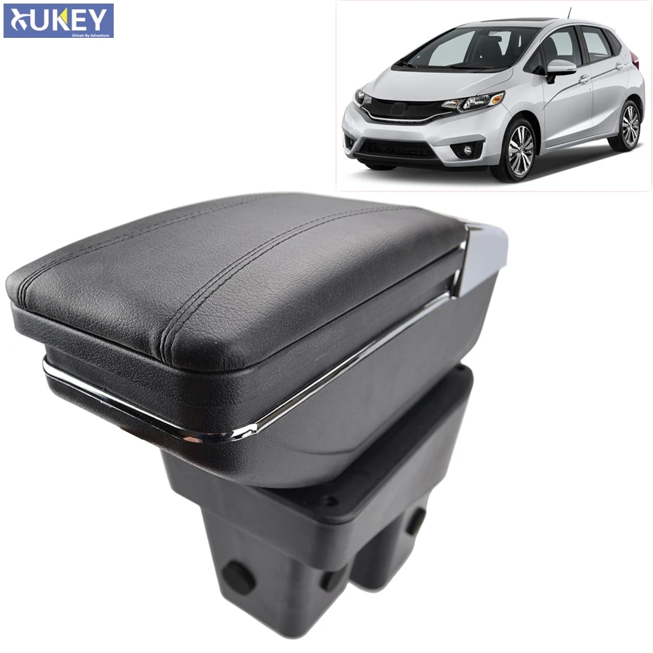 Подлокотник центральной консоли для Honda Fit Jazz 2014 2017 вращающийся подлокотник