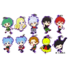 Assassinato Em Sala de Aula Shiota Nagisa Korosensei Kayano Kaede Akabane Karuma Anime Action Figure Modelo de Borracha Chaveiro Pingente(China)