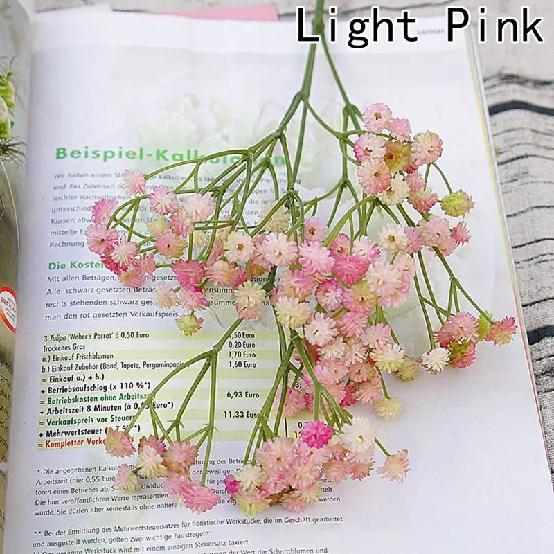 

Gypsophila Artificial Flower For Wedding Home 2018 1PC DIY 6 Colors Fake Silicone Plant Party Decorations
