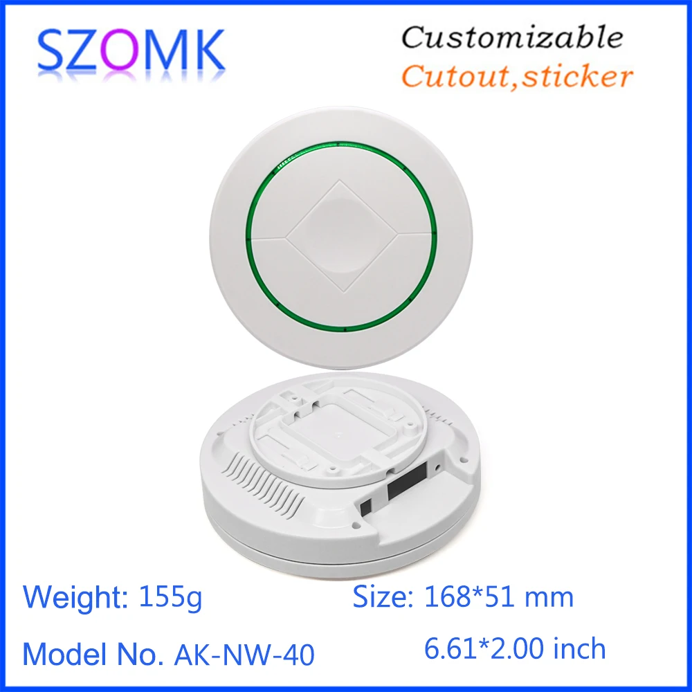 szomk wireless sensor enclosure plastic router enclosure smart home controller with stereo fixed bracket  (8)