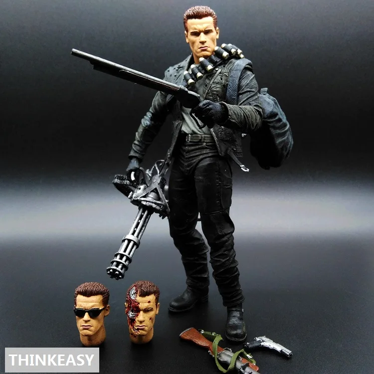 

THINKEASY Terminator 2 Judgment Day T-800 Arnold PVC Action Figure Collectible Model Toy 7" 18cm