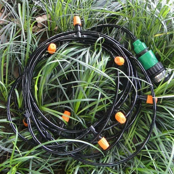 

10M 4/7mm Micro Nozzle Suit Micro Sprinkler Spray System Spray Cooling Water-Saving Irrigation Suits