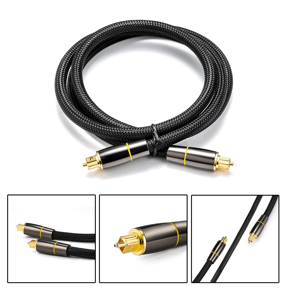 Аудио кабель SPDIF выходной кабель 5,1 звуковой канал Цифровой оптический волоконный усилитель мощности оптический соединительный кабель 1 м 1,5 м 2 м 3 м