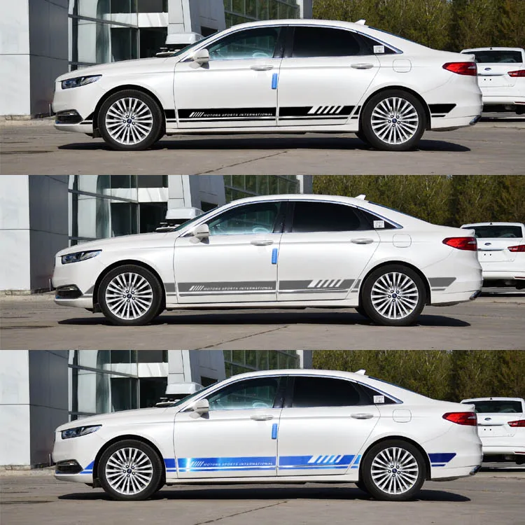 

Colors Simple 2 Side Doors Skirt Sticker For Ford Taurus ABA004