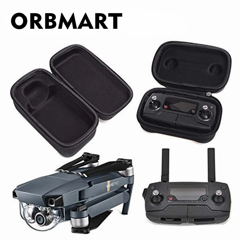 

ORBMART Portable Foldable Remote Controller Transmitter and Drone Hard Bag Housing Storage Box Case For DJI Mavic Pro