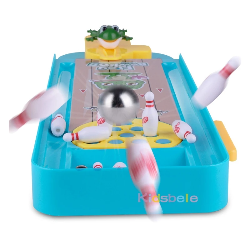 Mini Desktop Bowling Game Toy Funny Indoor Parent-Child Interactive Table Sports Game Toy Bowling Educational Gift For Kids 2