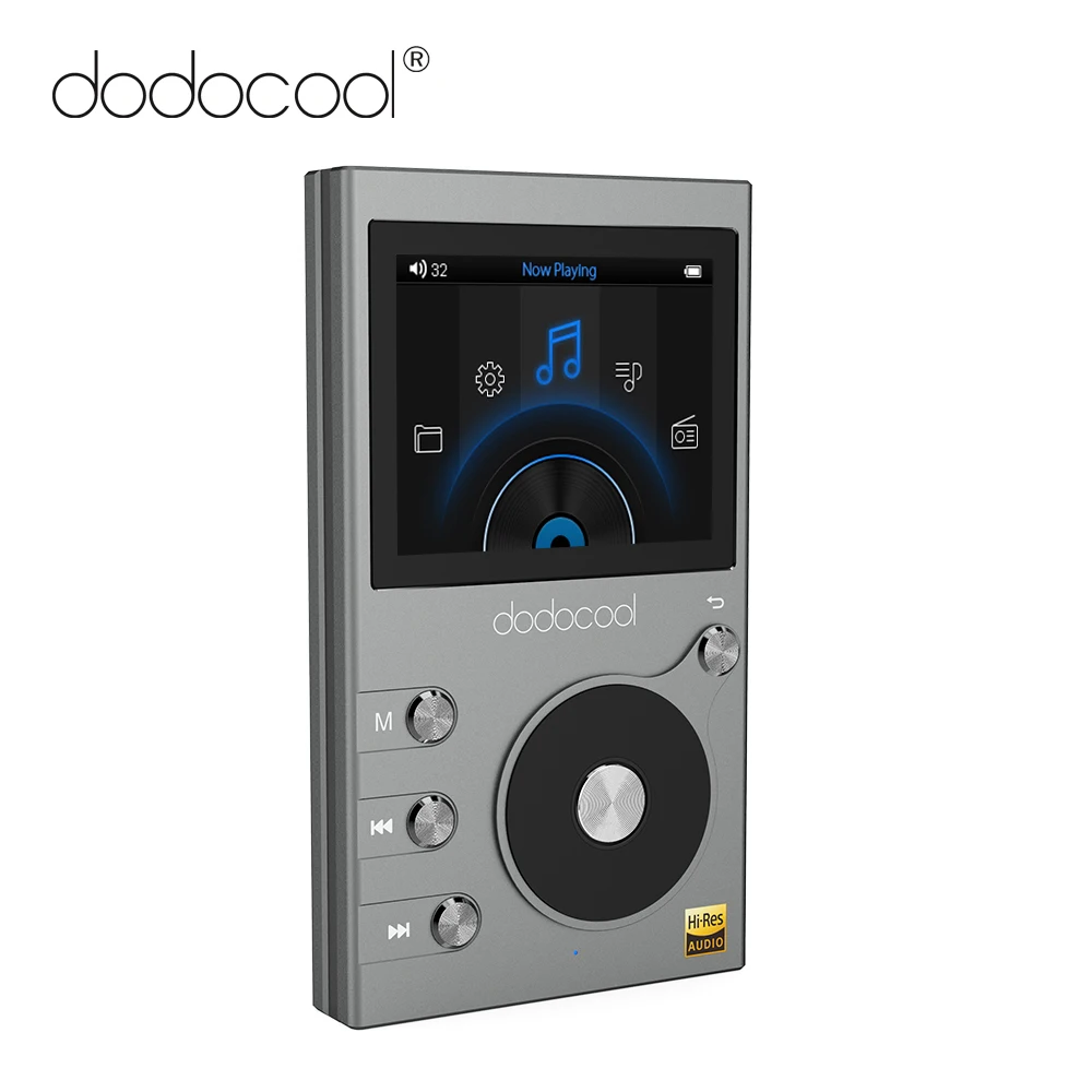 

dodocool 8GB Music Player MP3 Player High Resolution Audio HIFI Player with FM Radio Voice Recorder Support TF Card up to 256GB