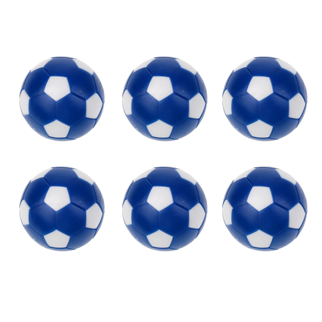 6-Pack 36 мм синяя и белая доска настольного футбола футбольные мячи Сменные настольные игровые аксессуары детские игрушки