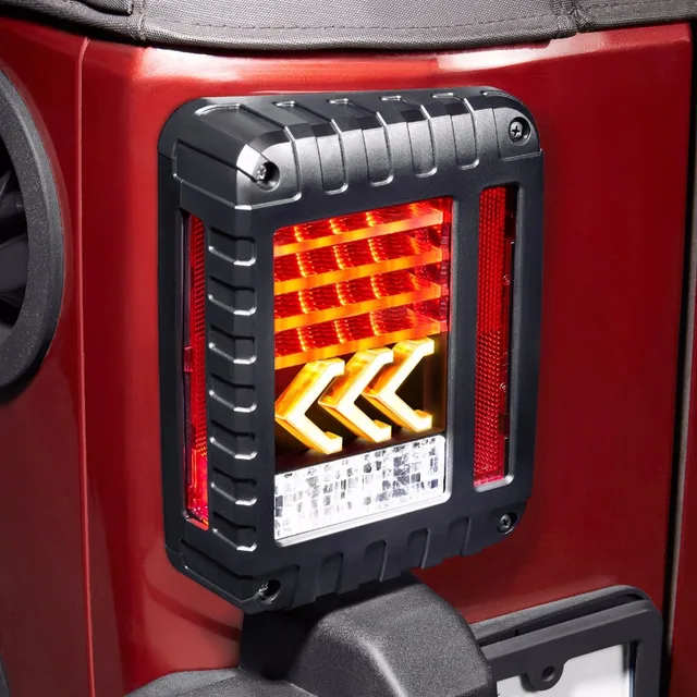 LED Tail Lights 2007 2017 for Jeep Wrangler JK with Brake Backup