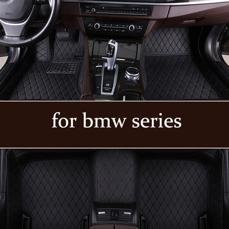 Leather Car Floor Mats Only Custom Fit For Bmw X5 2004 2005 2006 2007