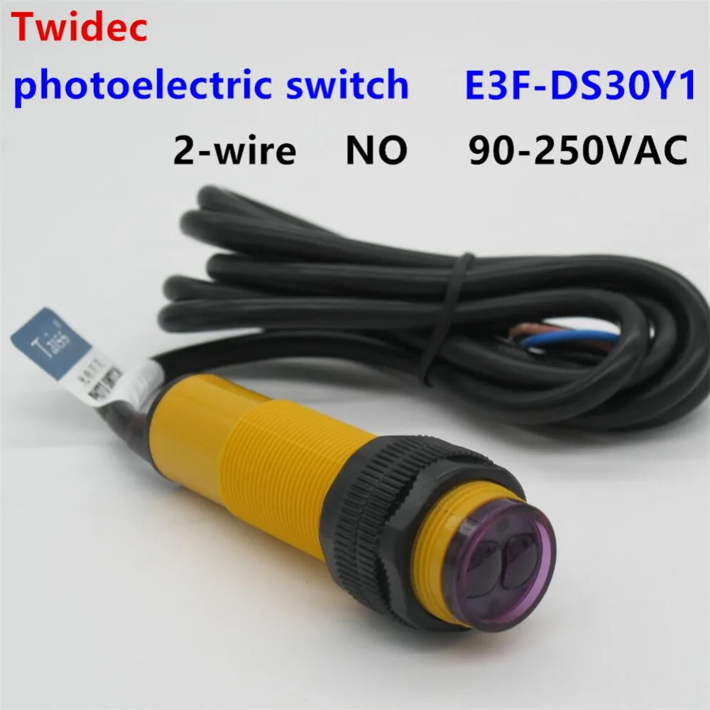 

high quality Diffuse Type M18 Two Wire AC NO 10-30cm Detection Distance Photoelectric Sensor Optical Sensor switch E3F-DS30Y1
