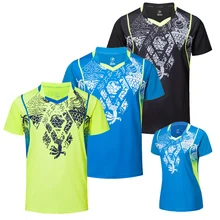 Бесплатный заказ Quick dry Бадминтон рубашки Для мужчин/Для женщин, настольный теннис рубашки, теннис одежда, тренажерный зал Бодибилдинг рубашки A116