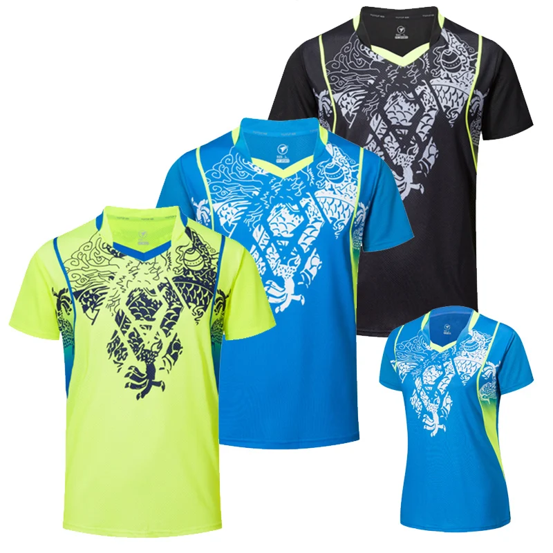 Free Custom Quick dry Badminton shirts Men / Women , Table Tennis shirts , Tennis clothing , gym Bodybuilding shirts A116