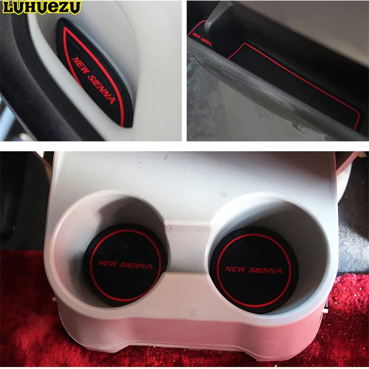 Luhuezu 27 шт. резиновый нескользящий коврик для межкомнатной двери Toyota Sienna 2011 2012 2013