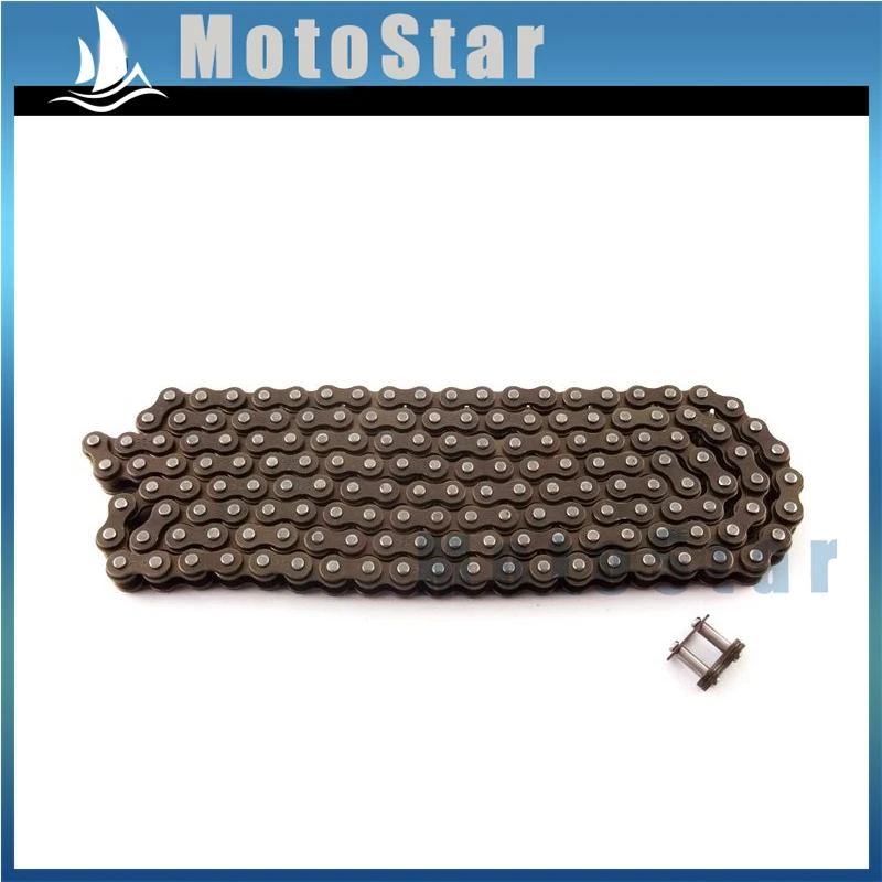 25H 158 Links Sprocket Chain With Spare Master Link For 47cc 49cc 2 Stroke Pocket Bike Dirt ATV Quad 4 Wheeler Mini Moto
