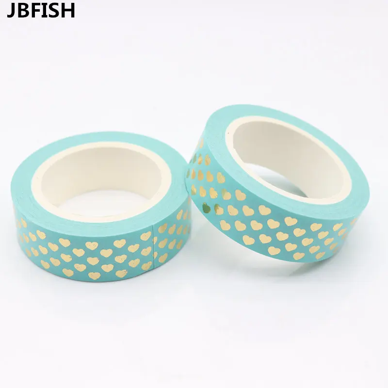 JBFISH Japanese Gold Foil Washi Tape Decorative Adhesive Tapes Love