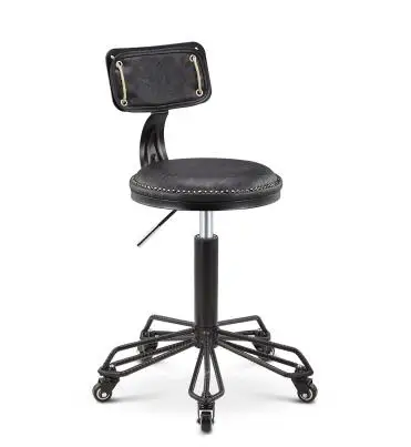 Железный барный стул. Высокий стул. Стул для макияжа. Винтажный парикмахерский стул - Цвет: 22