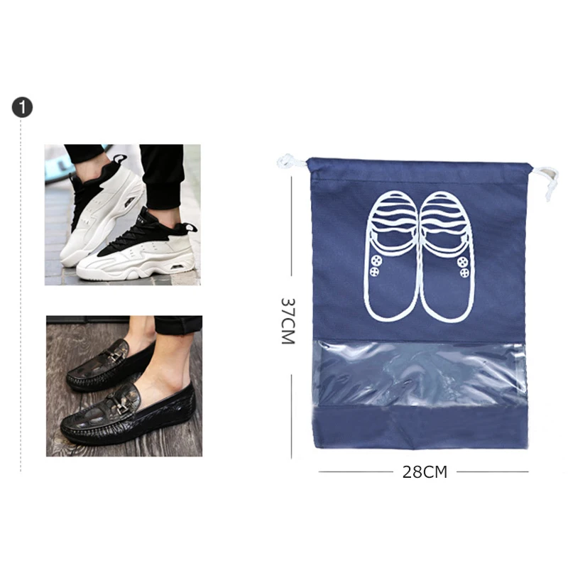 1 قطع غير المنسوجة أحذية قماشية التخزين حقائب النساء الرجال الغبار غطاء حقائب أحذية السفر شعاع ميناء أحذية حقائب تخزين