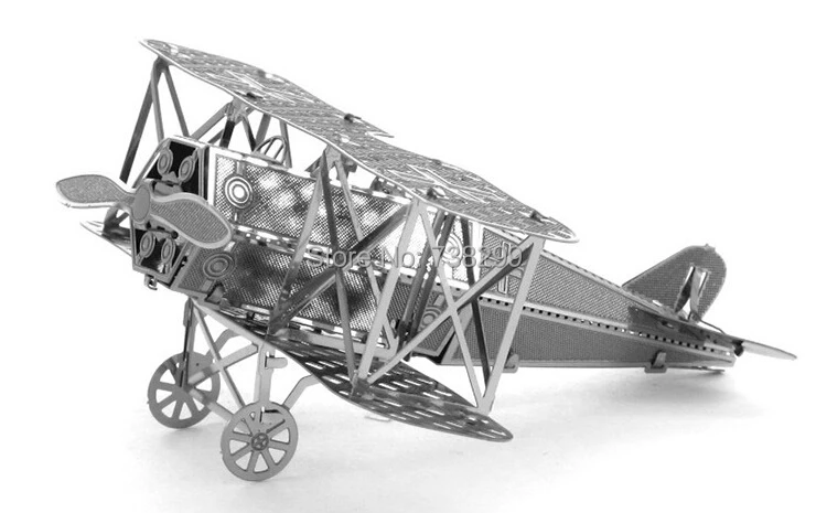 Miniature Fokker D Vll 3D Metal Model Puzzle 3D Model Building Kits Puzzle 3D Solid Jigsaw