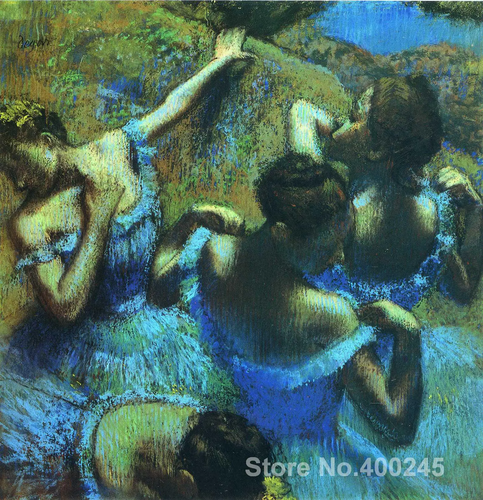 Картины синие танцовщицы от Edgar Degas портретное искусство высокое качество ручная
