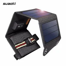 Suaoki Sun Портативный 7 Вт складной солнечной панели зарядное устройство 5 В 1A USB выход Мобильный банк питания для телефона