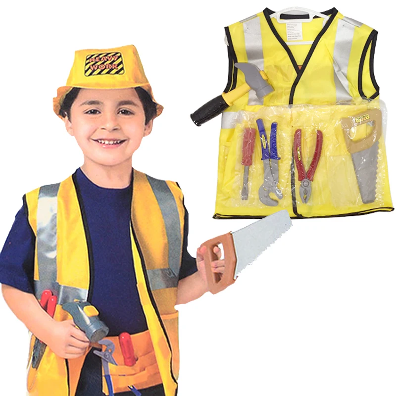 

Halloween Party Engineer Cosplay for Children Engineer Uniform Cosplay Mechanical Engineer Toy for Boys Work Uniform Cosplay
