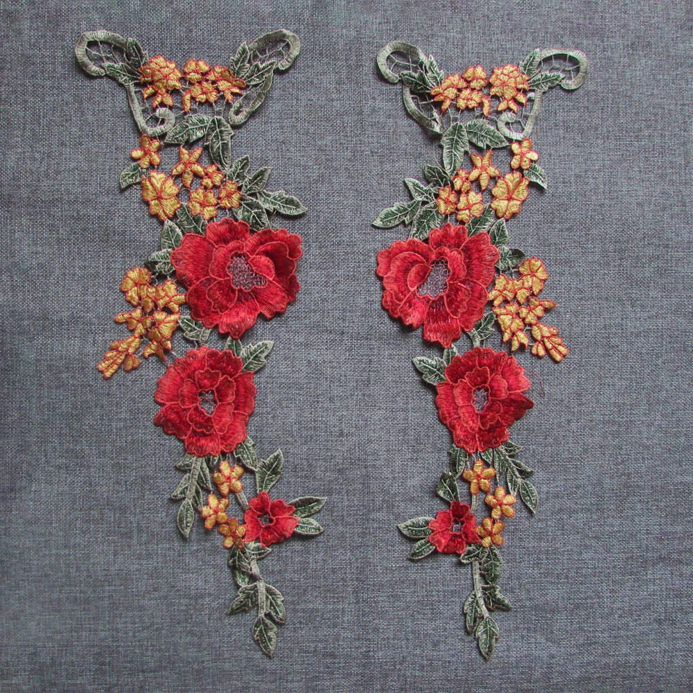 

2016 year fashion style Decorative clothing Exquisite embroidery DIY Lace flowers applique sewing crafts decoration YL282