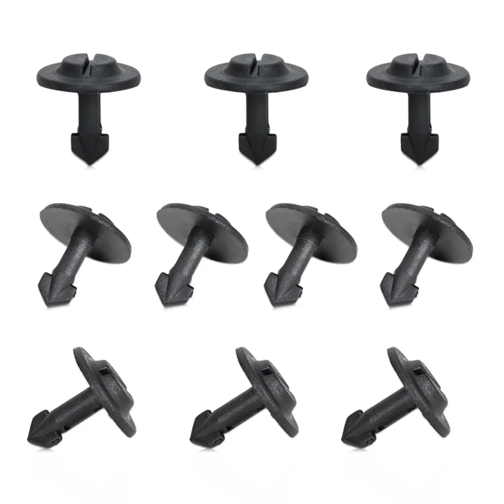 beler 10PCS Front Fender Bumper Engine Cover Retainers 4A0 805 121 A