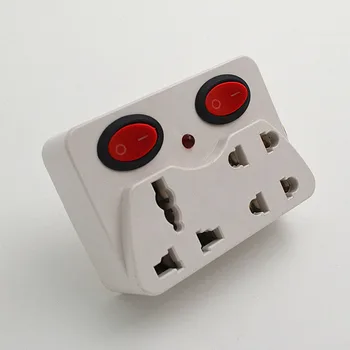 

5XWireless Extension Socket 3 AC Power Sockets AU Plug Power Extension Socket Electrical Outlet Adapter With Independent Switch