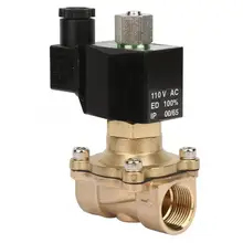 Магнитный клапан регулятор жидкости G3/" Электрический электромагнитный клапан DN20 NC латунный электромагнитный клапан