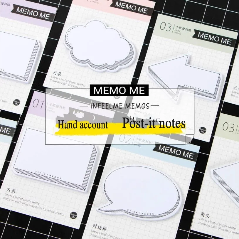 30 листов креативная ручка самоклеющаяся memo pad Post It липкая закладка для заметок офисная поставка канцелярская бумага 7098
