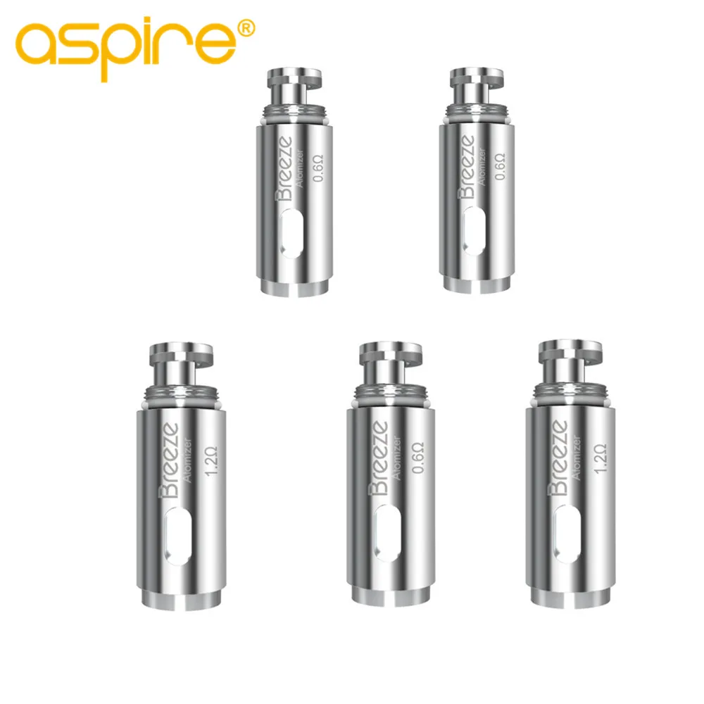 original 5pcs-pack Aspire Breeze coils for aspire breeze Kit breeze 2 kit replacement coil 0.6ohm electronic cigarette accessory