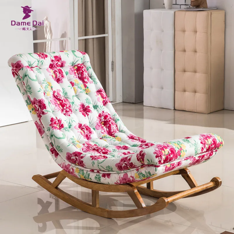 Buy Vintage Rocking Chair Fabric Upholstery Classical