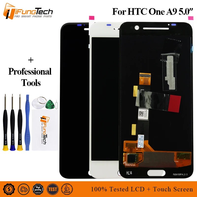 Для HTC One A9 ЖК-дисплей сенсорный экран дигитайзер для дисплей ЖК Запасные части |