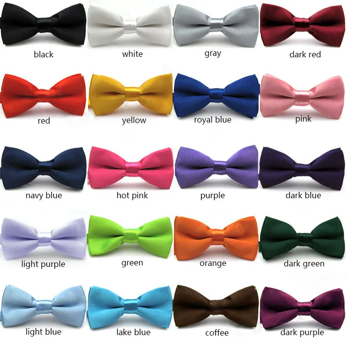 Kids Bowtie Classic Kids Bowtie Boys Grils Baby Children Bow Tie Fashion Solid Color Mint Green Red Black White Green Pets Cravate For Kids