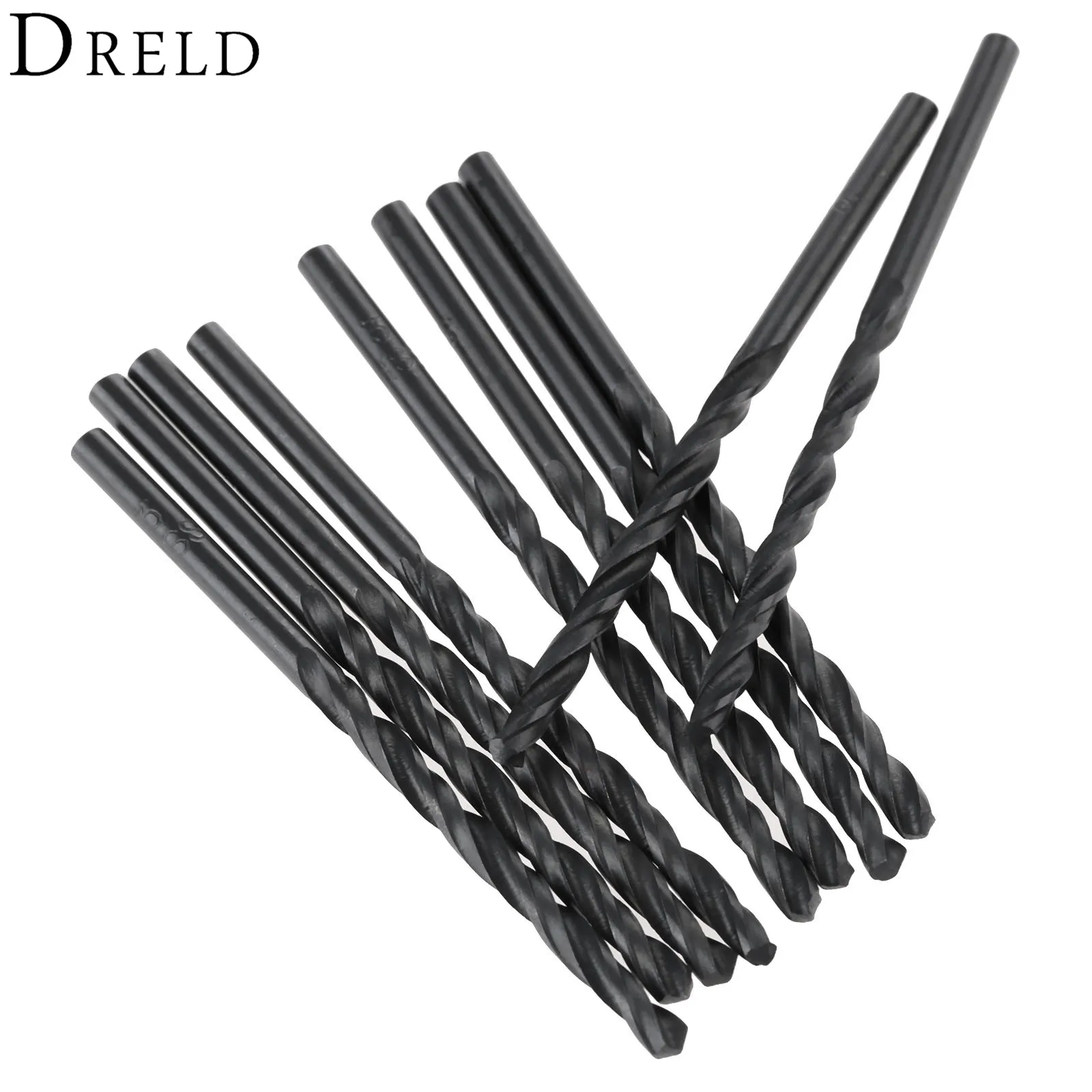 10Pcs 3mm Twist Drill Bit Straight Shank HSS Drill Bits Woodworking