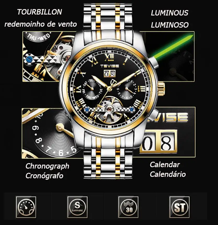TEVISE-Men-Mechanical-Wristwatches-Automatic-Self-Wind-Complete-Calendar-Auto-Date-Month-Business-Tourbillon-Watch-Clock (3)