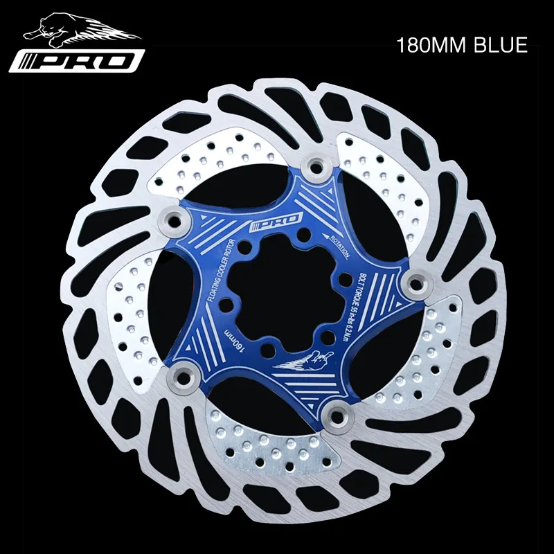 Mountain руль для шоссейного велосипеда, велосипед для быстрого охлаждения плавающие дисковые тормоза pad140/160/180/203 мм высокой интенсивности дисковые Тормозные колодки Ультра - Цвет: XKM blue 180mm
