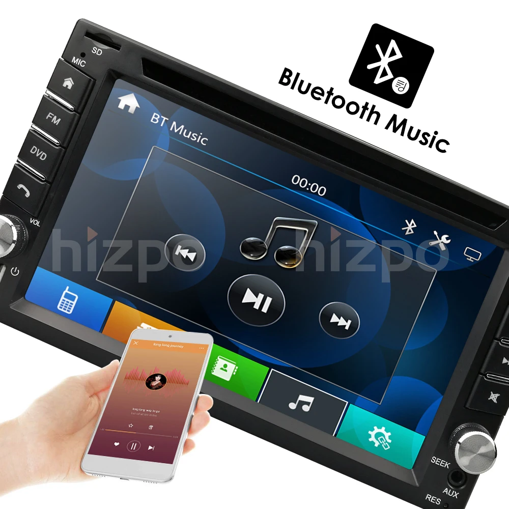 Top 6"2din AutoRadio Car multimedia Car DVD Player For Nissan Tape Recorder GPS Navi Stereo In dash Universal Double Head unit Audio 6