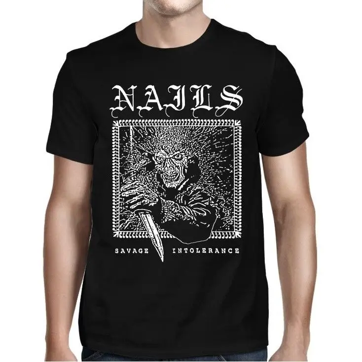 

Nails Savage Intolerance Shirt S M L Xl Xxl Officl T Shirt Metal Hardcore Tshirt