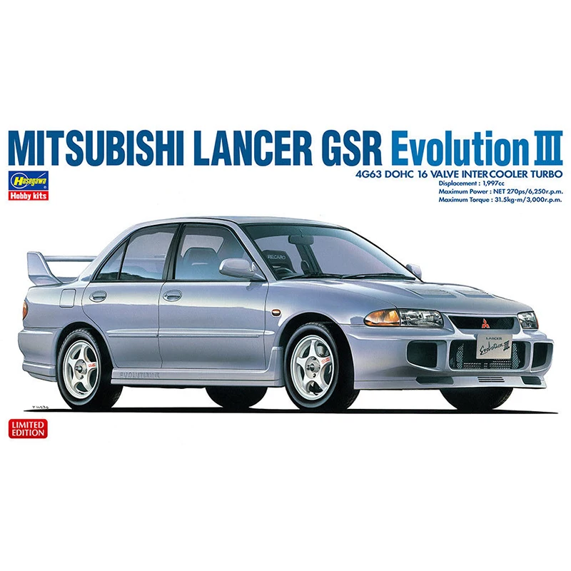 

1/24 Hasegawa 20353 MITSUBISHI LANCER GSR Evolution III model hobby