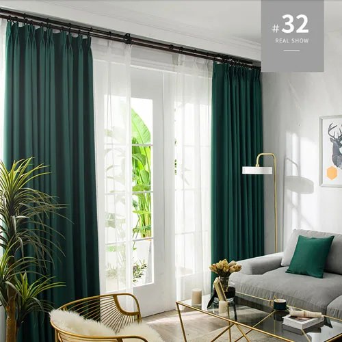 LISM Blackout Curtains For Living Room Window Curtains Kitchen Modern Thick Curtains Window treatment Home Decoration 