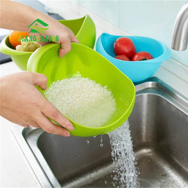 Clean Rice Machine Vegetables Basin Wash Rice Sieve Fruit Bowl Fruit