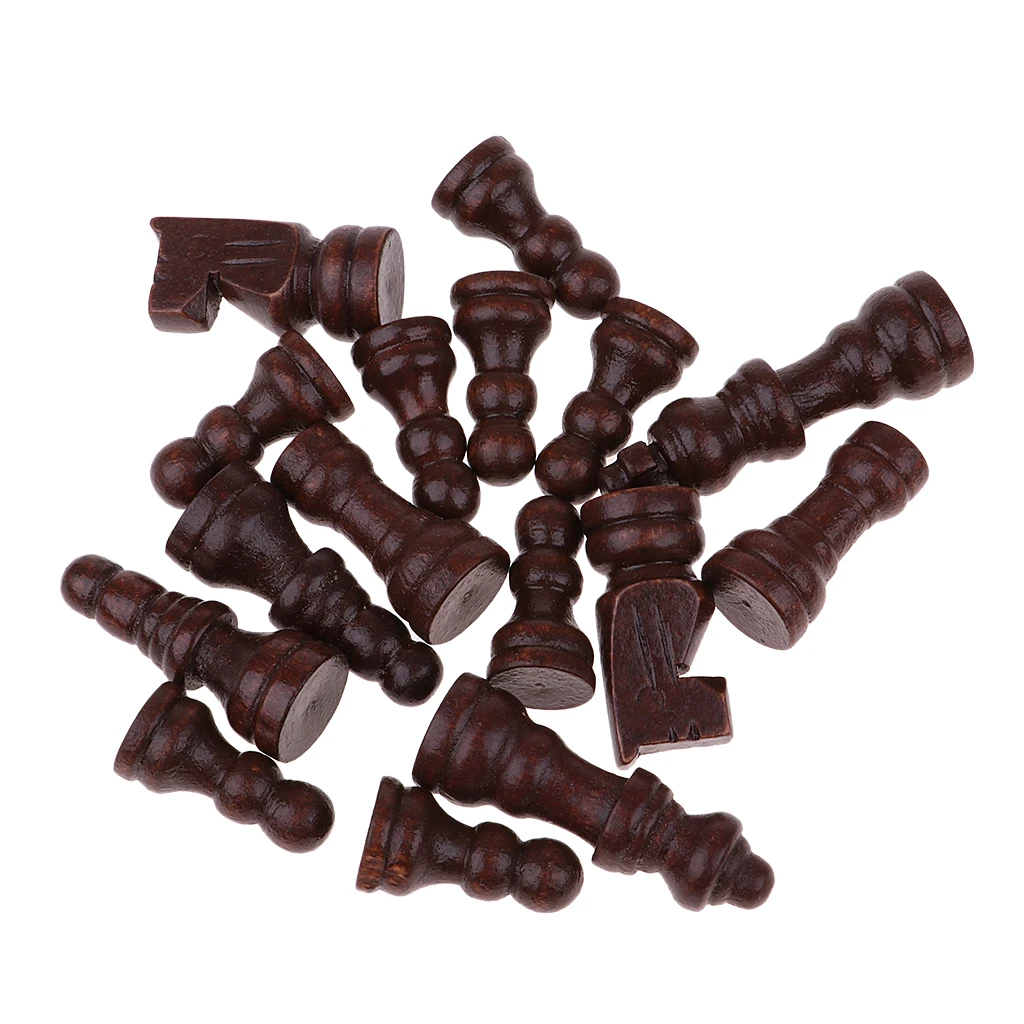 

16Pcs 3 in 1 International Chess Game Backgammon Draughts Chess Game Props Chessman 51mm King for Party Toys