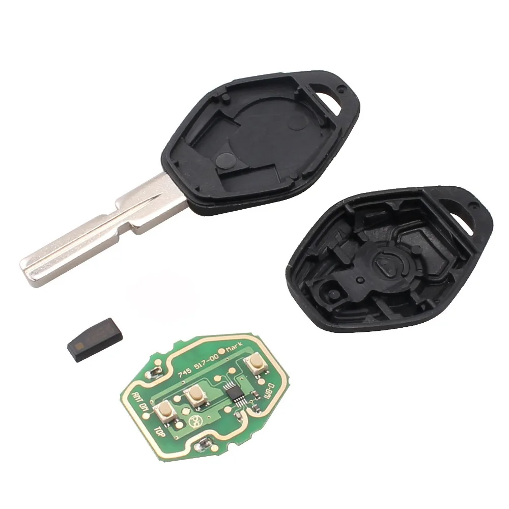 3 кнопки EWS Алмазный дистанционный ключ для BMW E38 E39 E46 433 MHZ/315 MHZ HU58 Blade с чипом PCF7935|key
