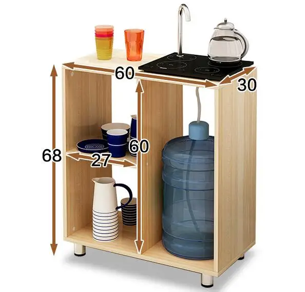 60*30*68CM Living Room Coffee Table Sofa Side Tea Table Bedside Storage Corner Table Kitchen Side Cabinet